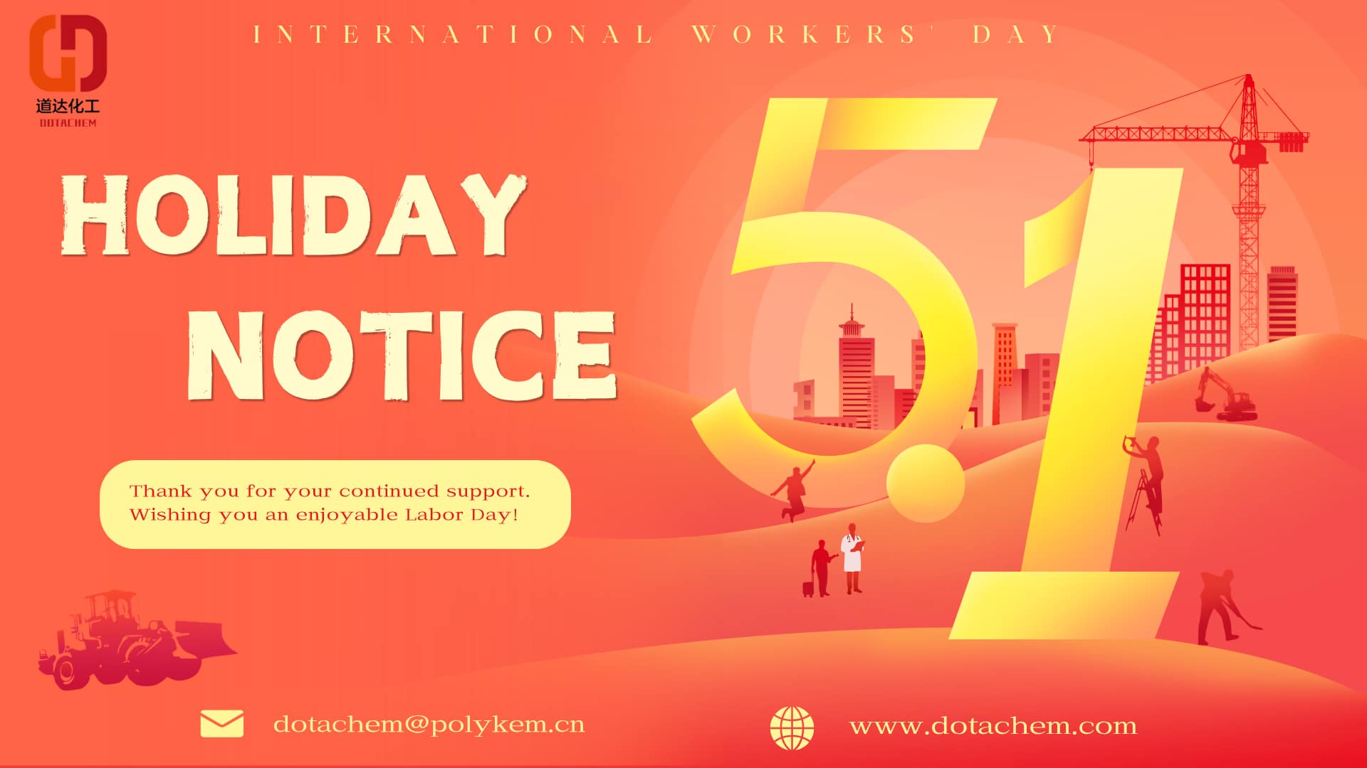 Dotachem 2026 Labor Day Holiday Notice