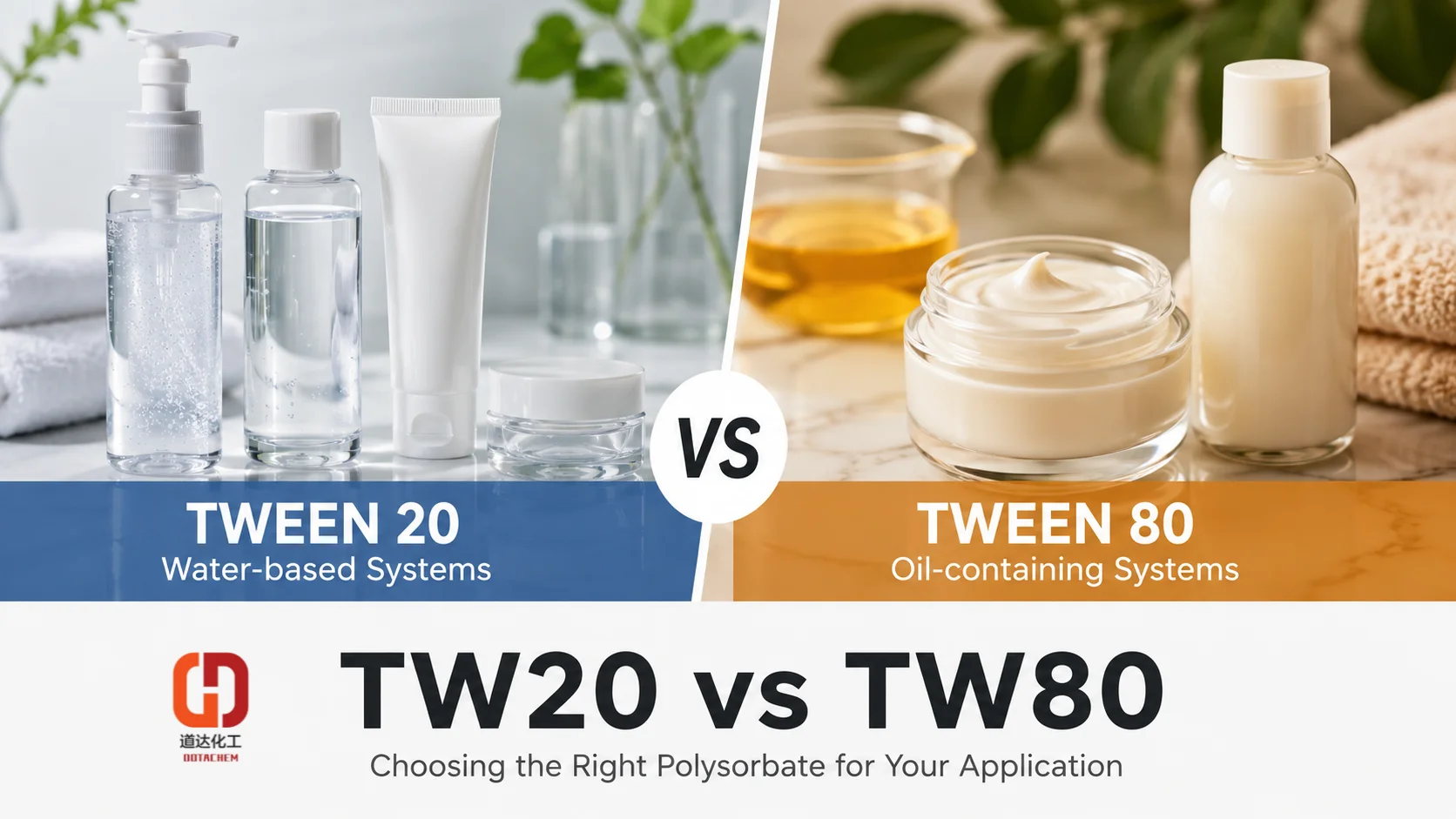 Tween 80 vs Tween 20: Viktiga skillnader och hur man väljer för din applikation