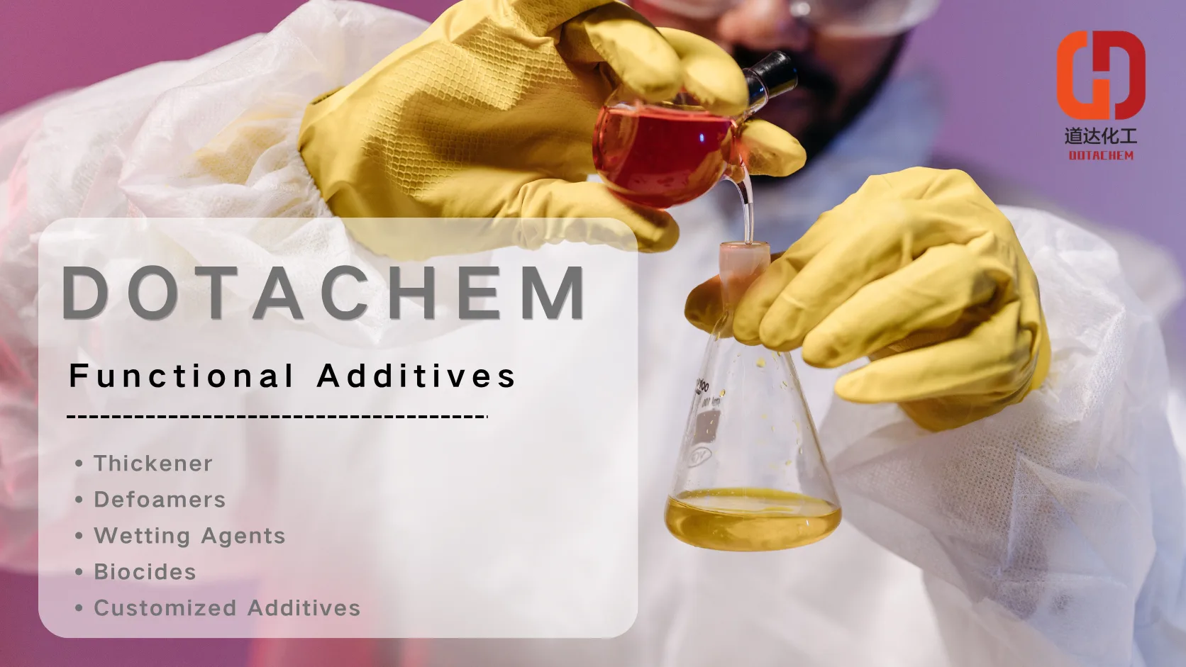 Vi presenterar Dotachems serie med funktionella tillsatser: praktiska lösningar för industriella formuleringar